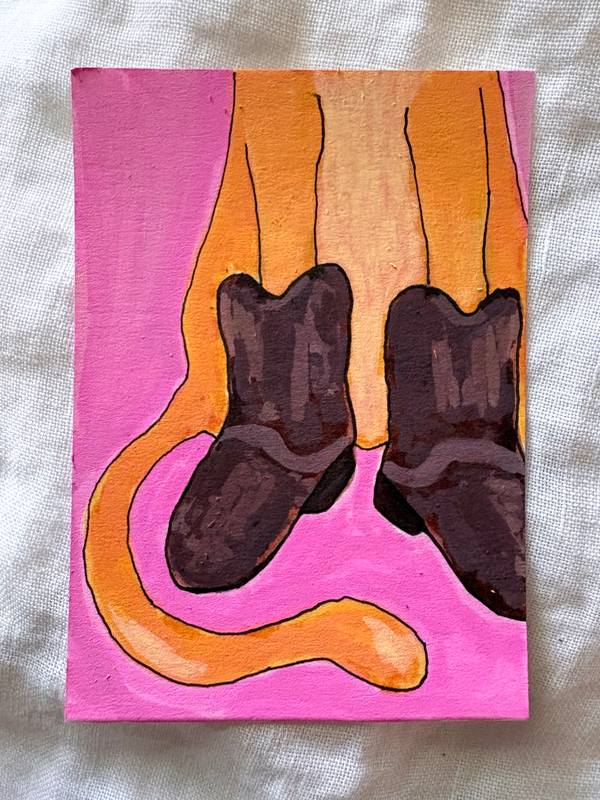 Cowboy Carl aceo art card