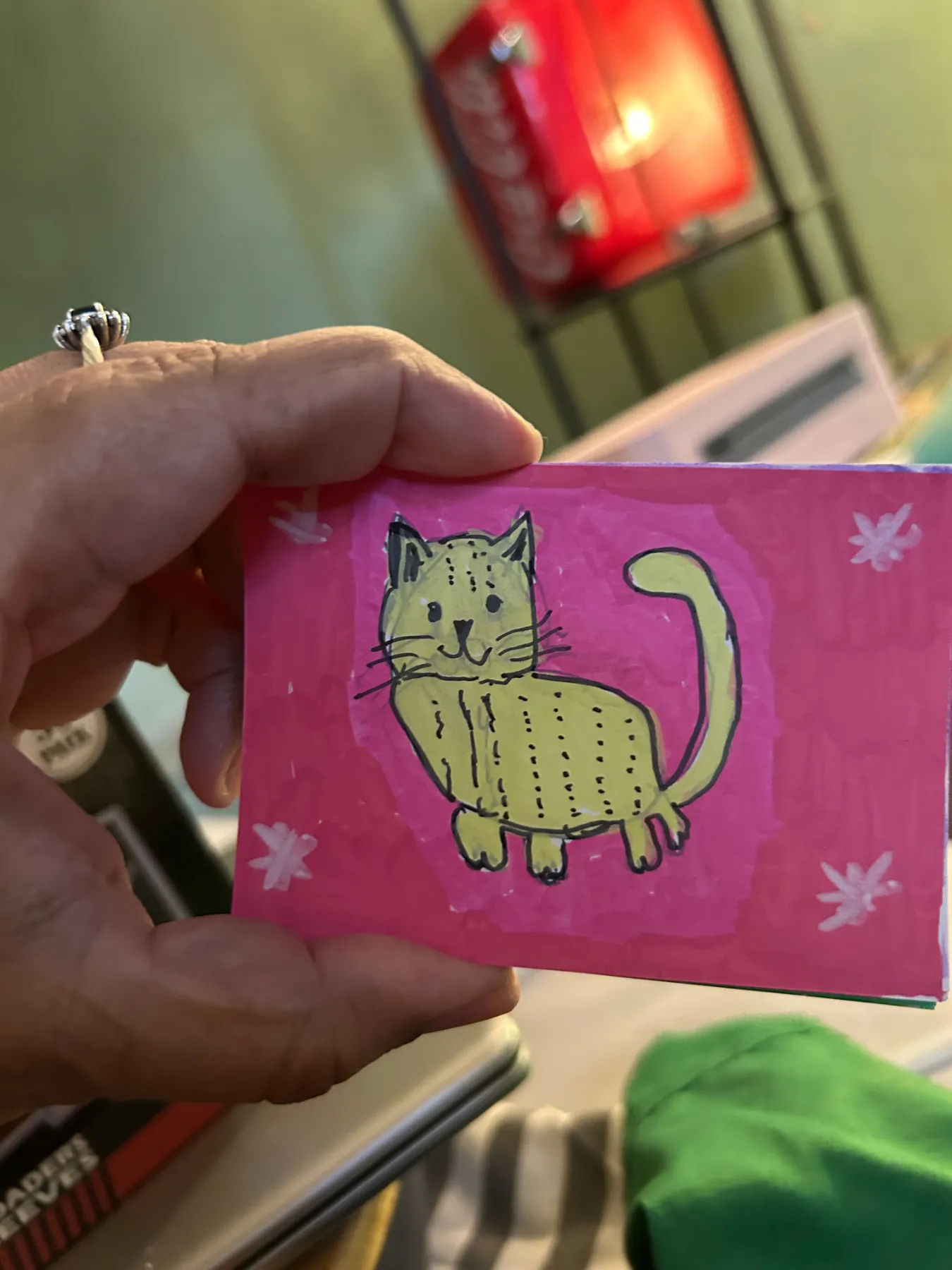 Golden Kitty aceo art card