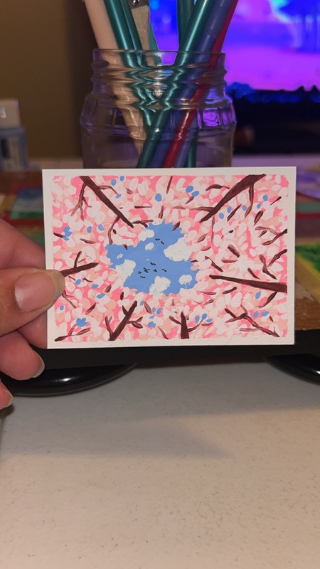 Blossom aceo art card