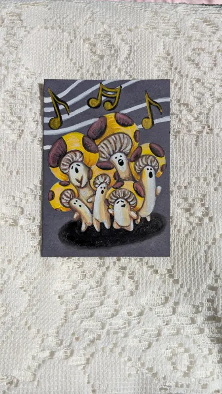 "Forest songs" aceo art card