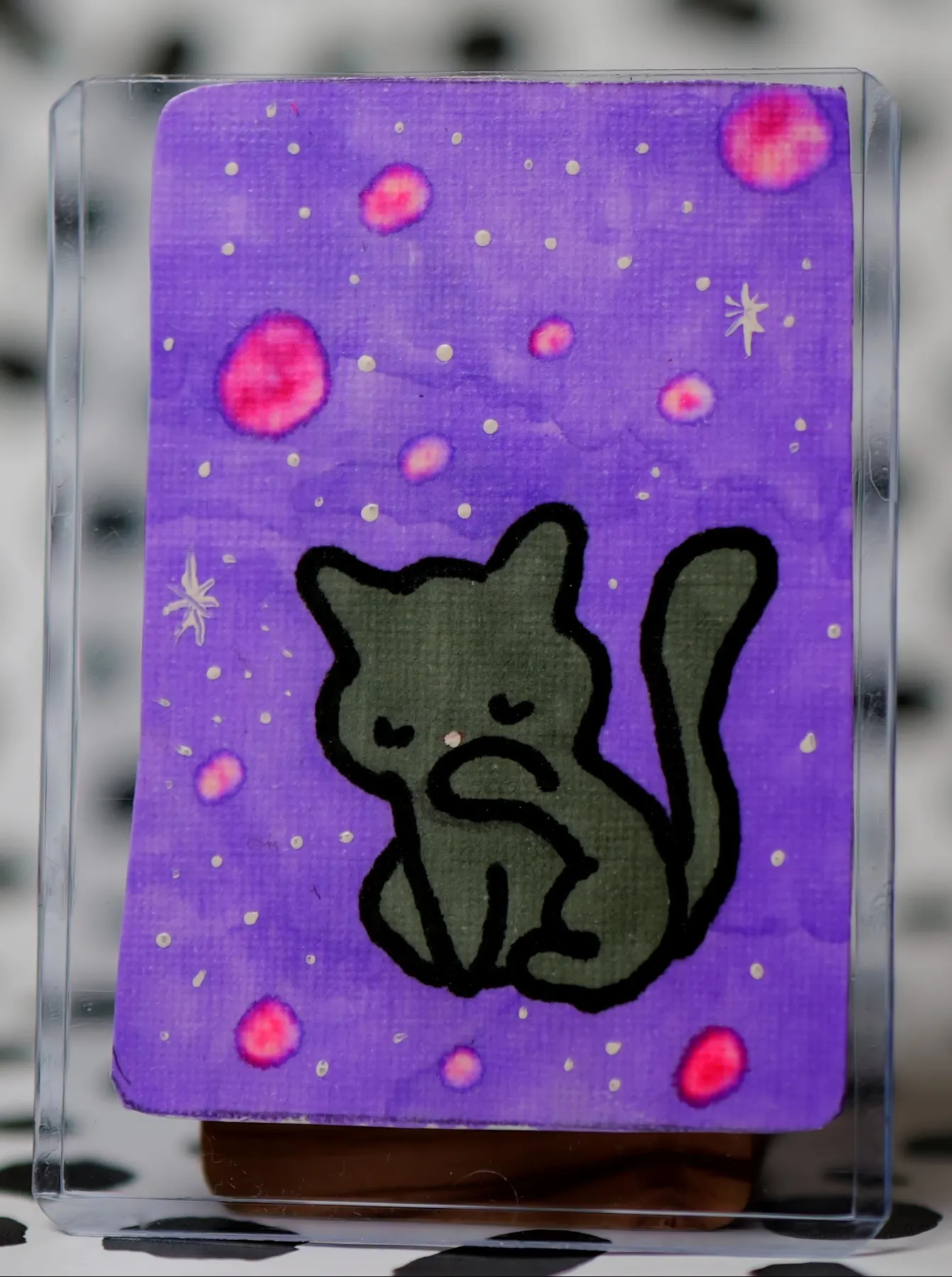 Space Cat #1 aceo art card
