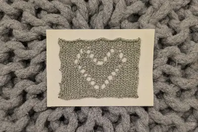 For the Love of Knitting aceo art card thumbnail 2