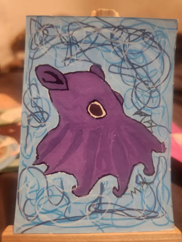 Ms. Grape aceo art card