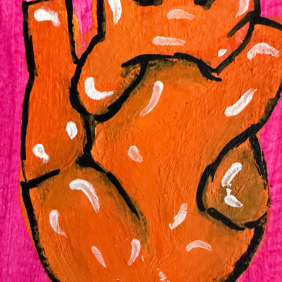 Original Anatomical Heart ACEO | Heartstrings #8/9 aceo art card thumbnail 3