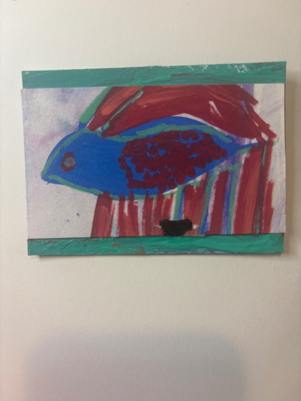 Beta fish#5 aceo art card