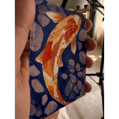 Tangerine aceo art card thumbnail 2