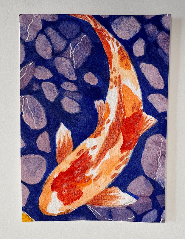 Tangerine aceo art card