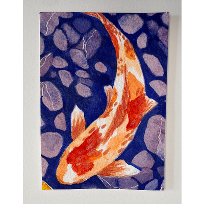 Tangerine aceo art card thumbnail 1