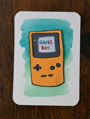 Gameboy Color aceo art card thumbnail 1