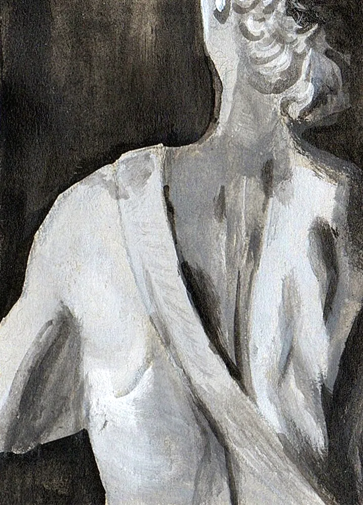 Fragments of David #3 | Back | Cellestial_Art aceo art card