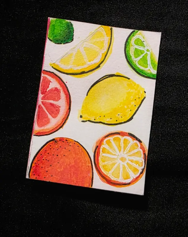 Citrus Pop aceo art card
