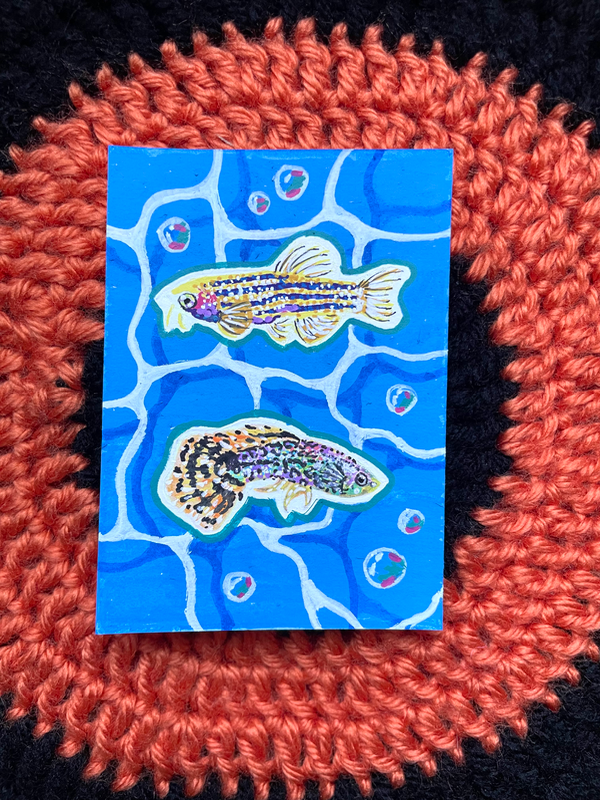 Under Waves 6/6 aceo art card