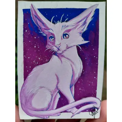 A Stellar Friend aceo art card thumbnail 1