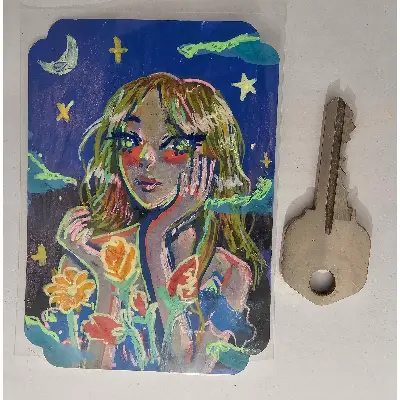 Beautiful Bouquet aceo art card thumbnail 2