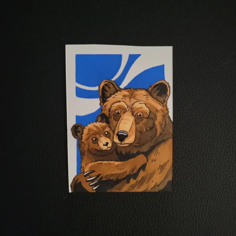 The Bears aceo art card