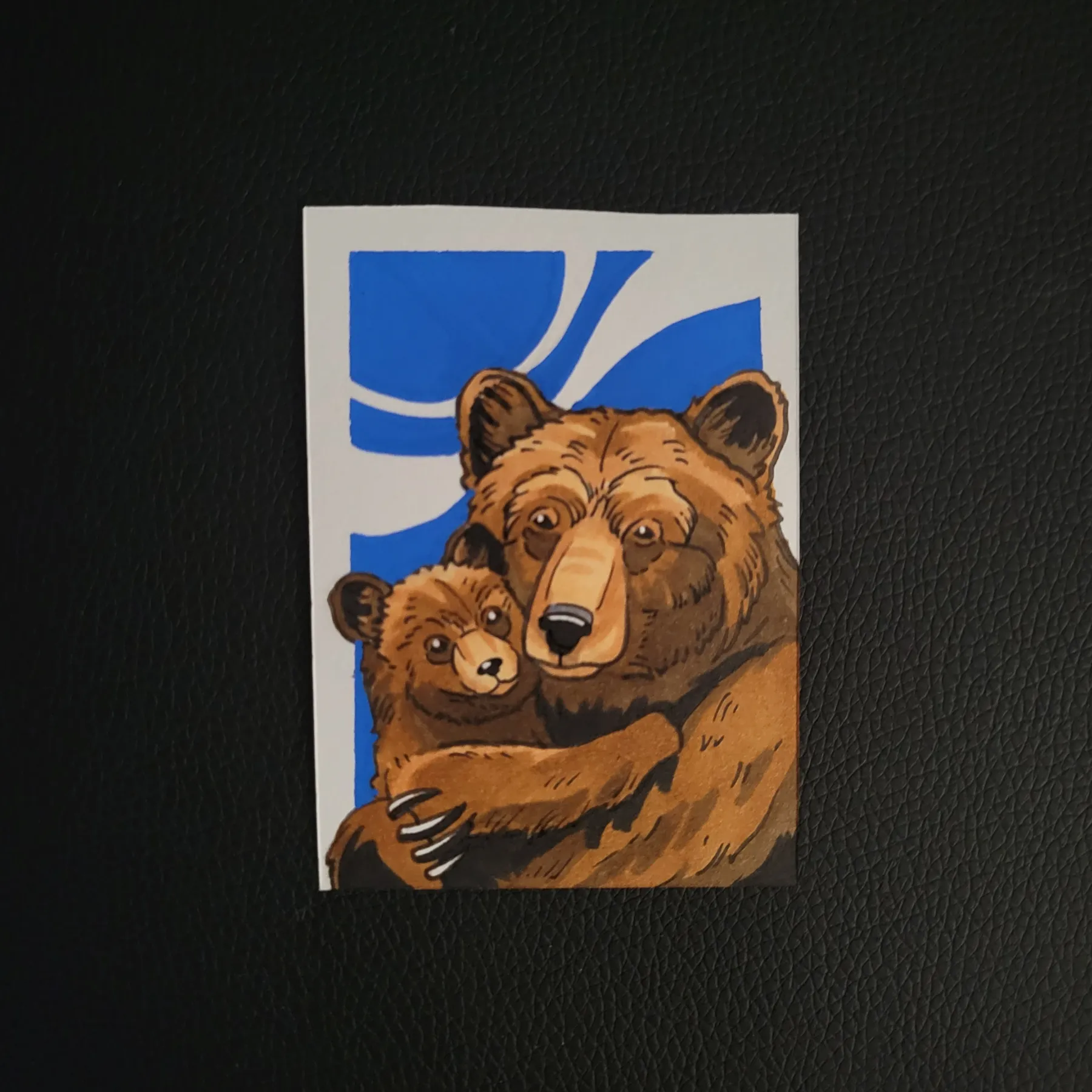 The Bears aceo art card