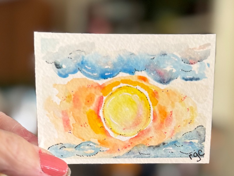 Sunshine aceo art card