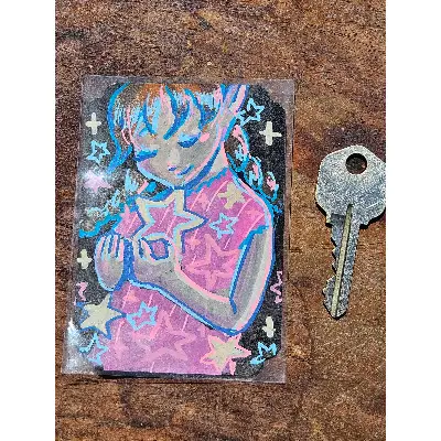 Stargirl aceo art card thumbnail 2