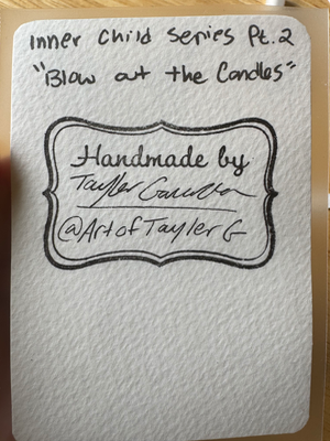 Blow Out The Candles aceo art card thumbnail 2