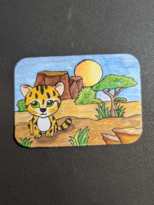 Sav Cat Hab #1 aceo art card thumbnail 1