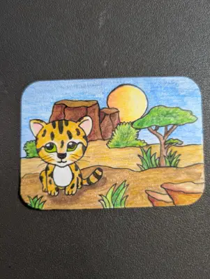 Sav Cat Hab #1 aceo art card thumbnail 2
