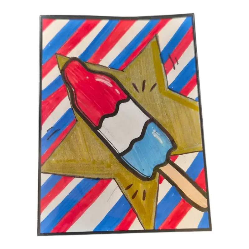 The Real Hero "Bomb Pop" ACEO aceo art card