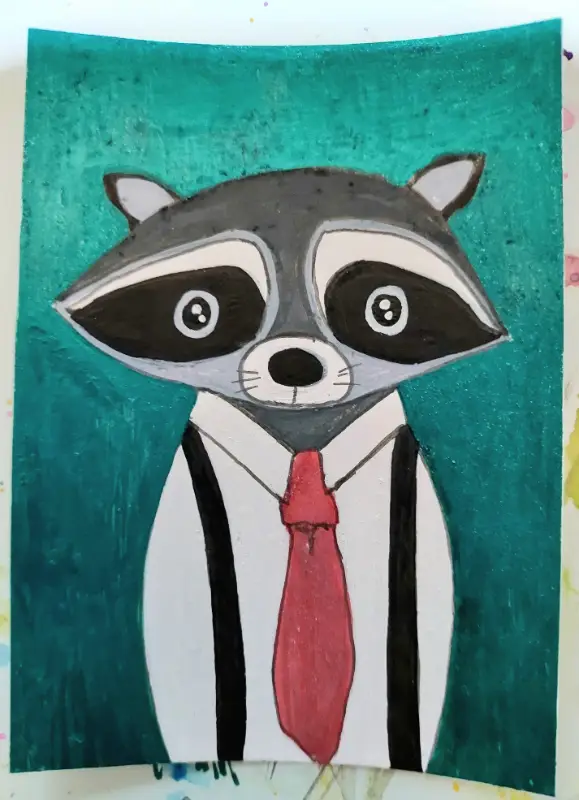 Distinguished Gentleman aceo art card