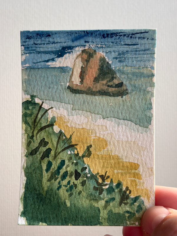 Oregon Coast aceo art card