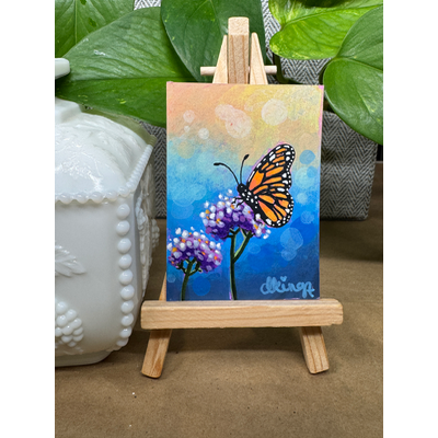 Sunlit Pause aceo art card thumbnail 1