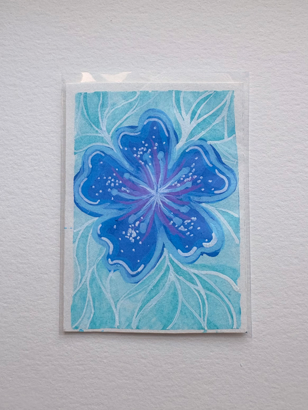 Dyad Florals - 1 of 2 aceo art card