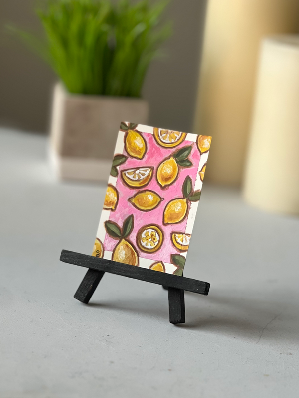 Lemon squeeze aceo art card