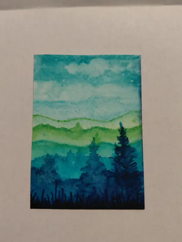 Evening Haze aceo art card