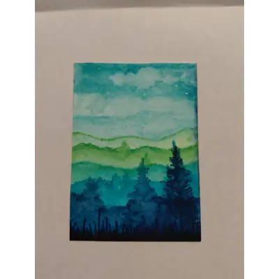 Evening Haze aceo art card thumbnail 1