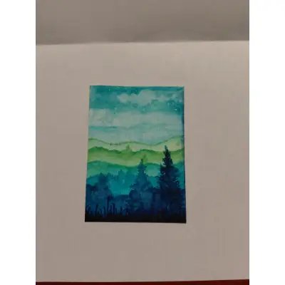 Evening Haze aceo art card thumbnail 2