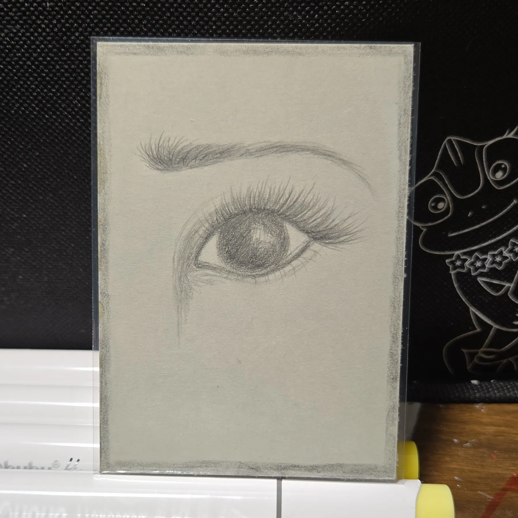 Pencil Eye Study 3of50 aceo art card