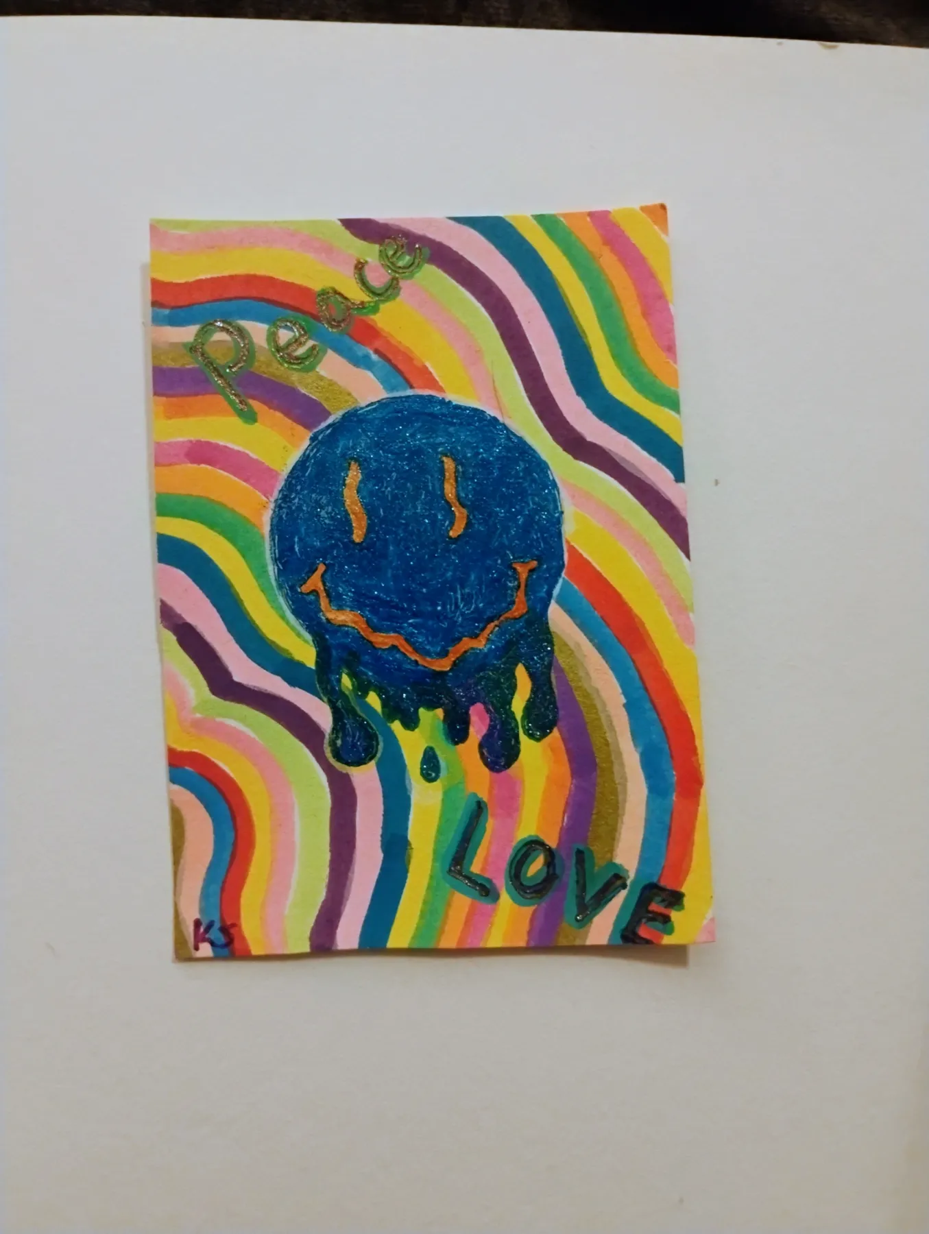 Mid meltdown aceo art card