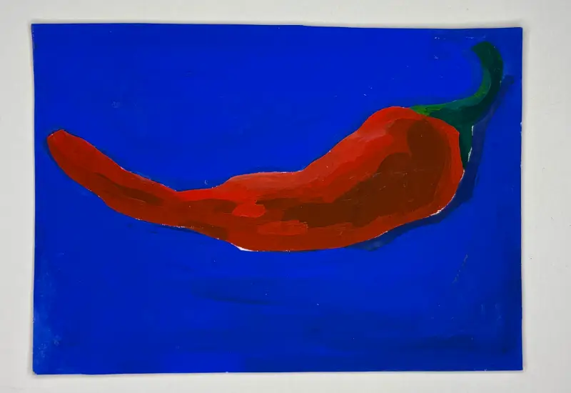 the unassuming pepper aceo art card