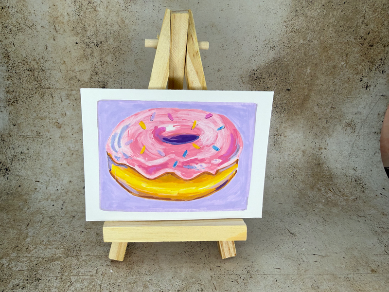 ACEO Original, Donut aceo art card