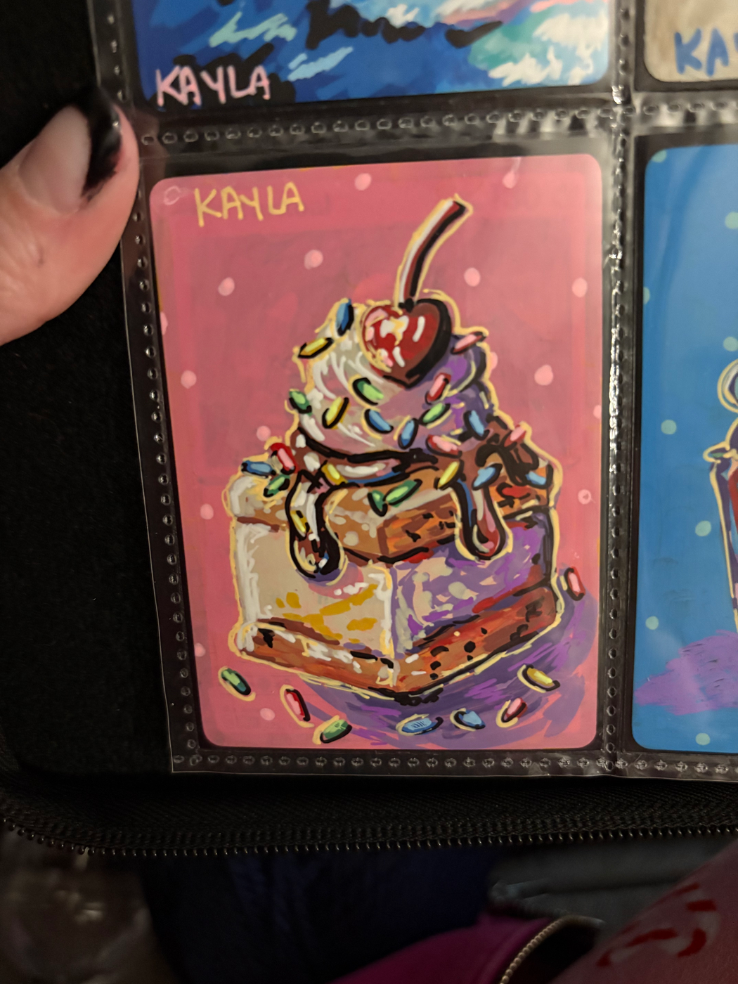 Mini Cake aceo art card