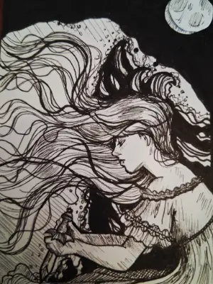 A Mermaid's Choice aceo art card thumbnail 3