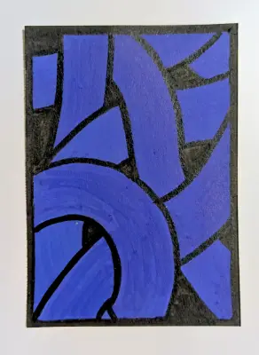 Tangela aceo art card thumbnail 1