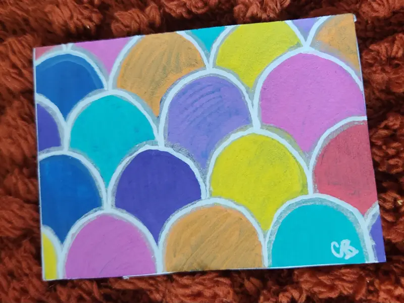Magic Mermaid aceo art card