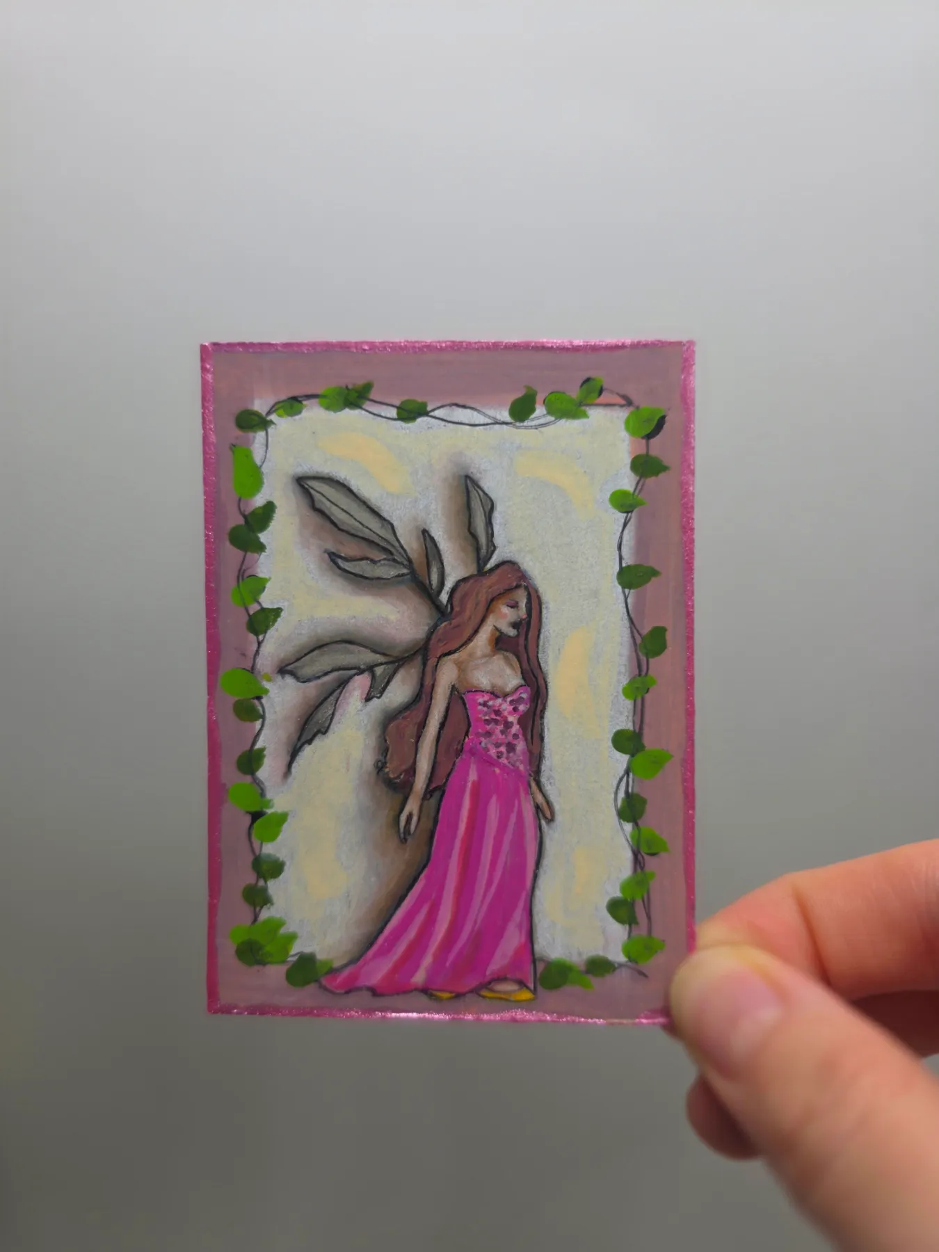 "Spring Fever" - A Fairy Portrait aceo art card