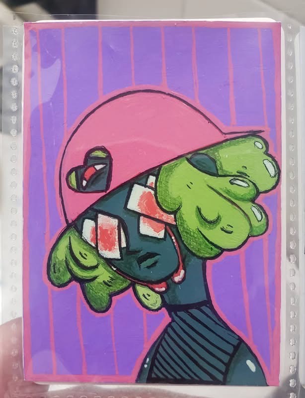 Alone aceo art card