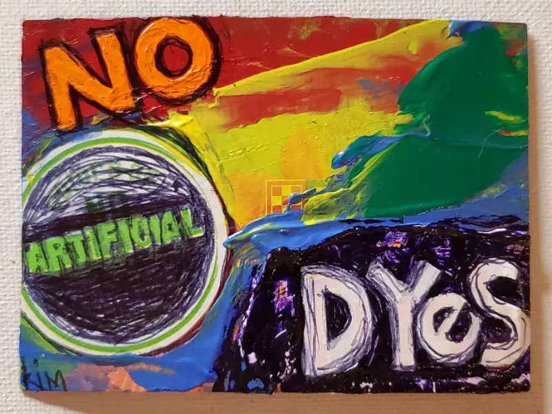 NO ARTIFICIAL DYES aceo art card