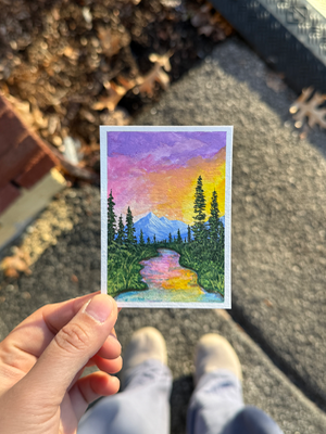"Mystic Scape" aceo art card thumbnail 1