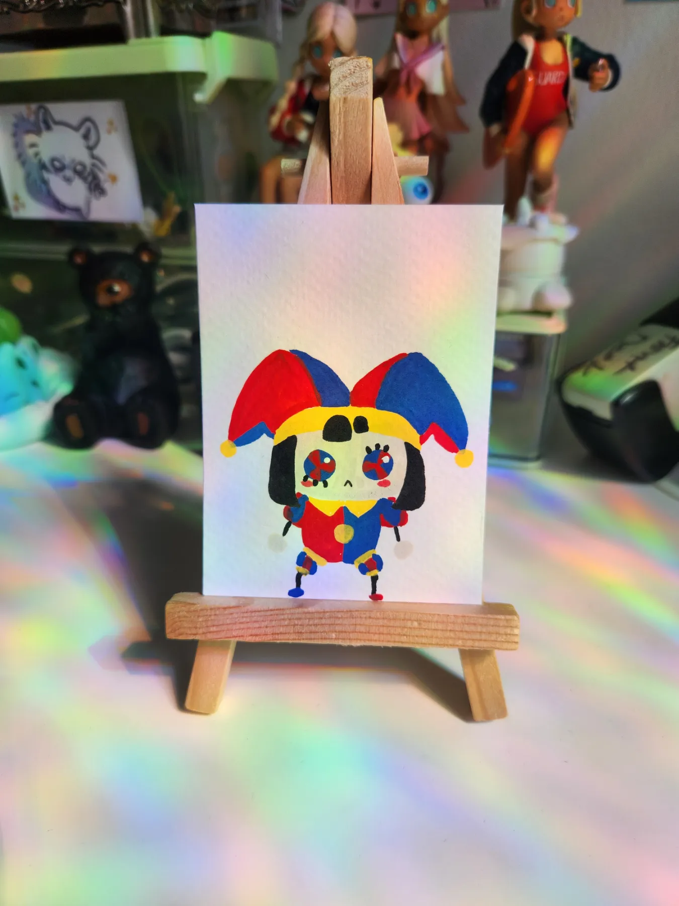 Tiny pomni aceo art card