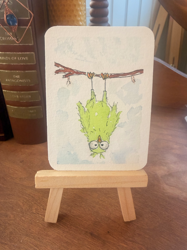 “I Regret Nothing.” aceo art card