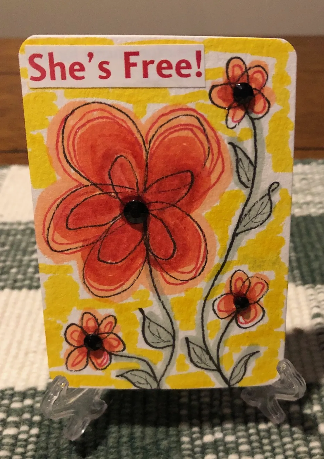 She's Free! aceo art card