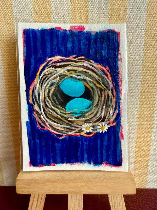 Nest aceo art card